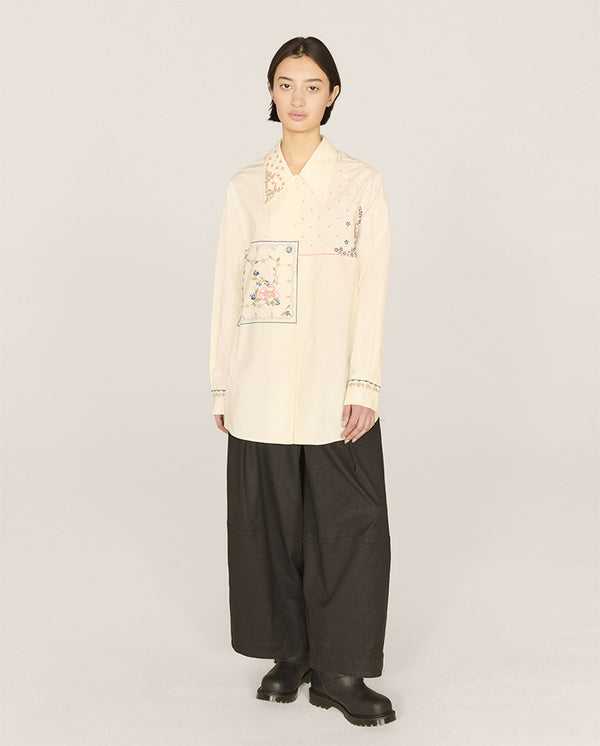 Lena Embroidered Shirt ECRU