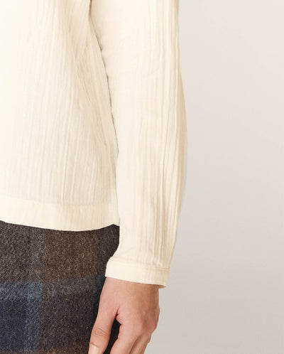 Marianne Double Cloth Shirt Off White