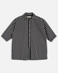 Marianne S/S Shirt - NAVY/YELLOW