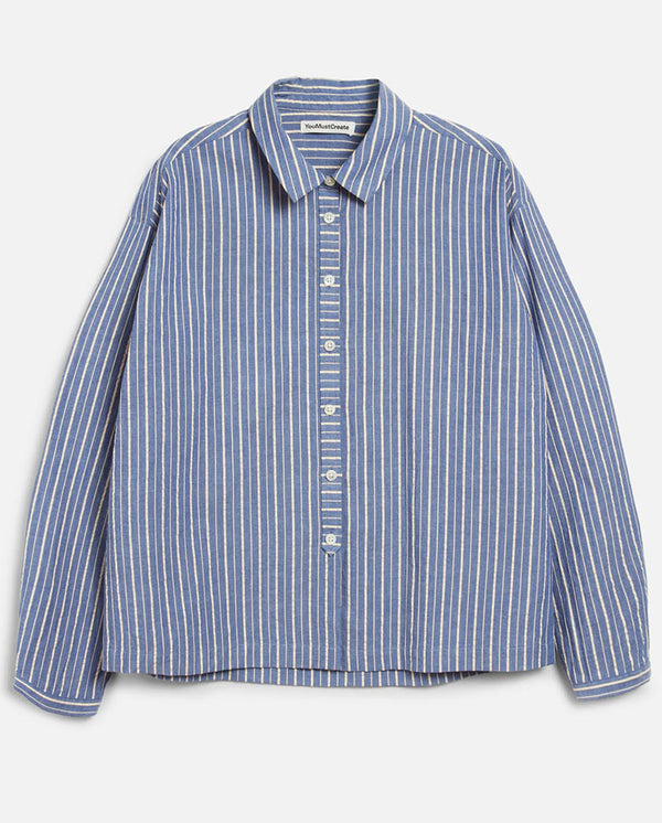 Marianne Stripe Shirt - Navy/Natural