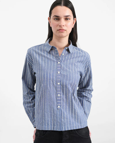 Marianne Stripe Shirt - Navy/Natural