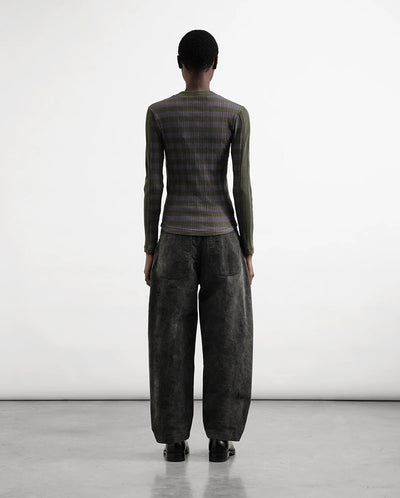 Twisted Seam Jean - Charcoal Denim