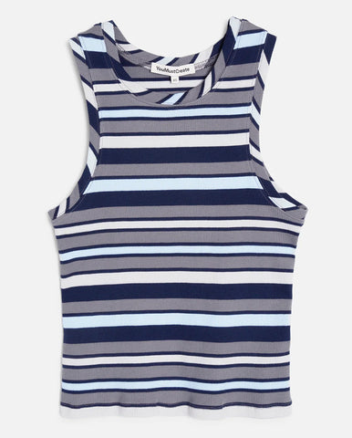 Marianne Stripe Shirt - Natural/Navy