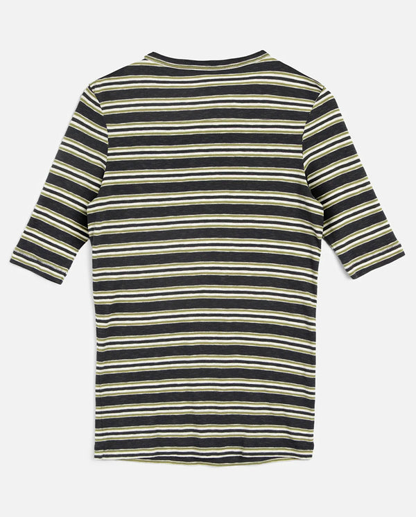 Charlotte S/S Stripe Tee BLACK MULTI