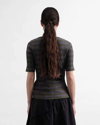 Charlotte Stripe Tee Grey/Stripe