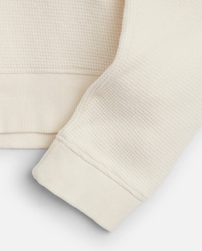 Almost Grown Waffle Sweat - Off White