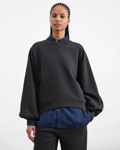 BELLOW SLEEVE SWEATSHIRT - Black