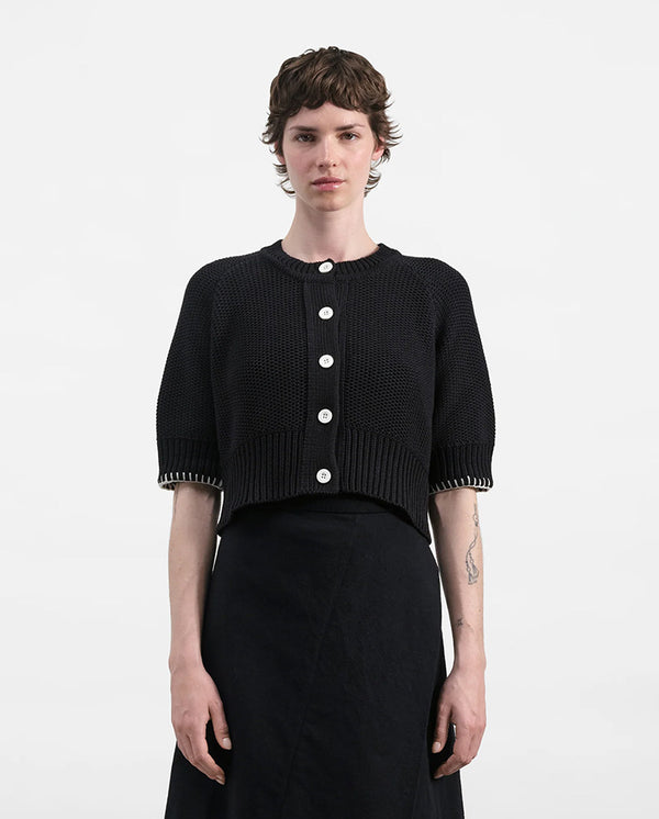 Kwai Knit Cardigan - BLACK