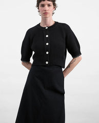 Kwai Knit Cardigan - BLACK