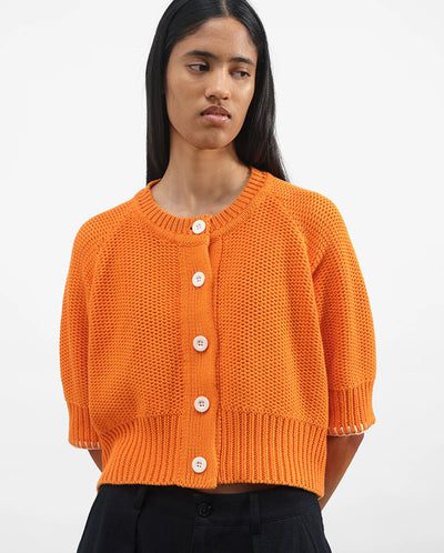 Kwai Knit Cardigan - ORANGE