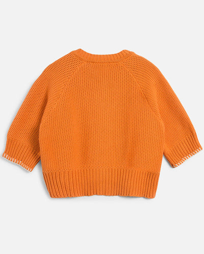 Kwai Knit Cardigan - ORANGE