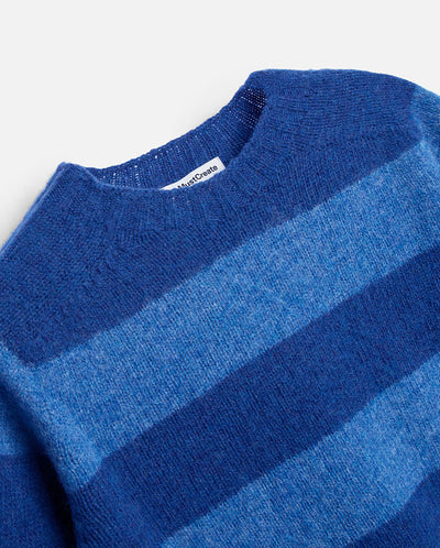 Jets Crew Stripe Knit - Blue