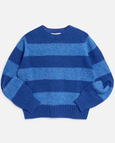 Jets Crew Stripe Knit - Blue