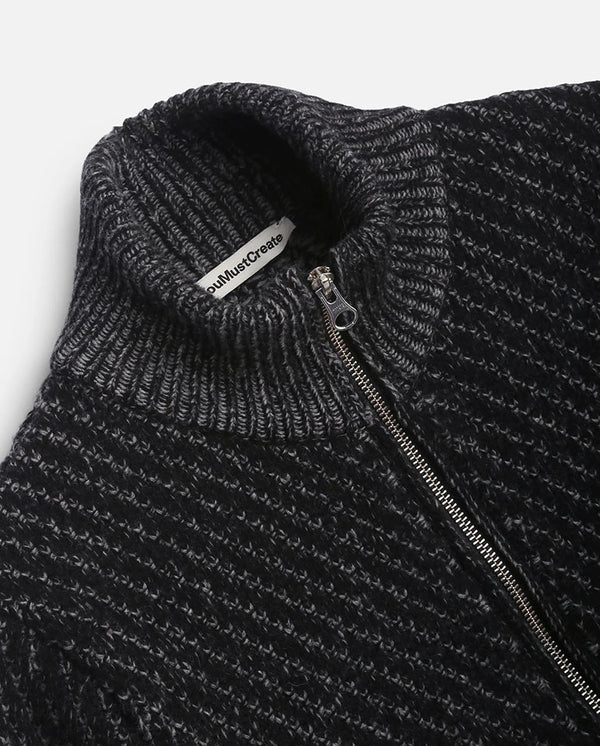Cropped Nova Knit - Charcoal