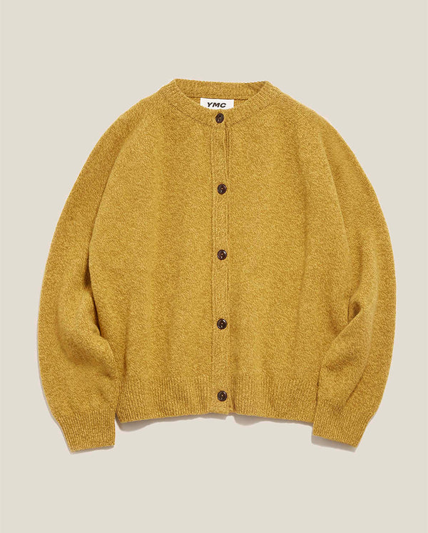 Atomic Knit Cardigan Yellow Marl