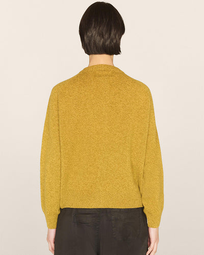 Atomic Knit Cardigan Yellow Marl