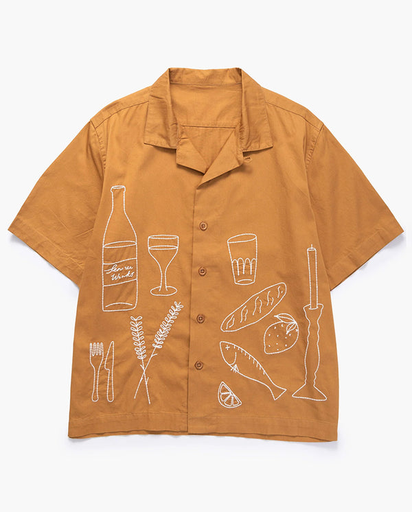 Twill Picnic Shirt Burnt Sugar