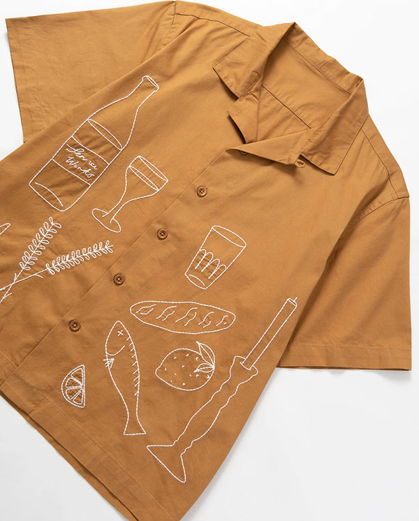 Twill Picnic Shirt Burnt Sugar