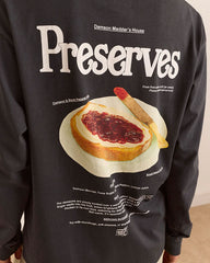 House Preserves L/S Graphic Tee - Charcoal