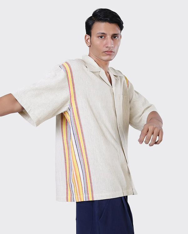 Rohit Shirt - Ecru Multi
