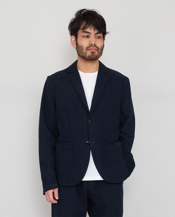 Linen Blazer Soft Navy