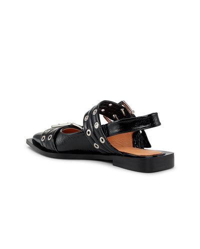 Chunky Buckle Ballerina BLACK