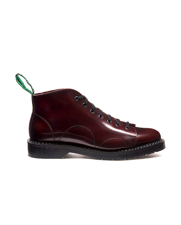 Hi-Shine Monkey Boot - Burgundy Rub Off