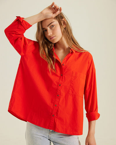 Caroline Organic Cotton Shirt Rouge