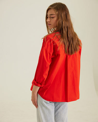 Caroline Organic Cotton Shirt Rouge