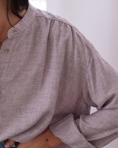 Lonnie Wool Mix Blouse Violet