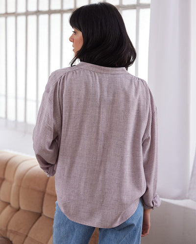 Lonnie Wool Mix Blouse Violet