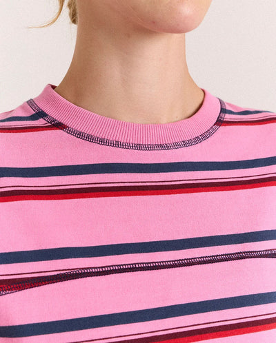 Samara Tee - Pink Stripe
