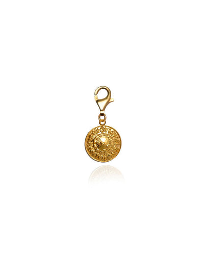 Shield of Achilles Mini Charm - Gold