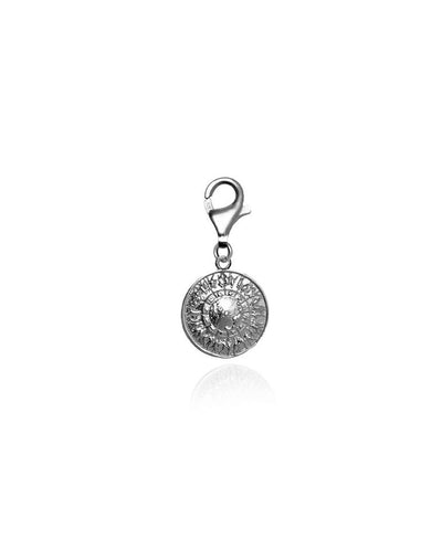 Shield of Achilles Mini Charm - Silver