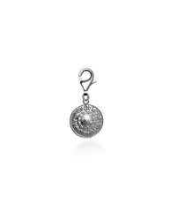 Shield of Achilles Mini Charm - Silver
