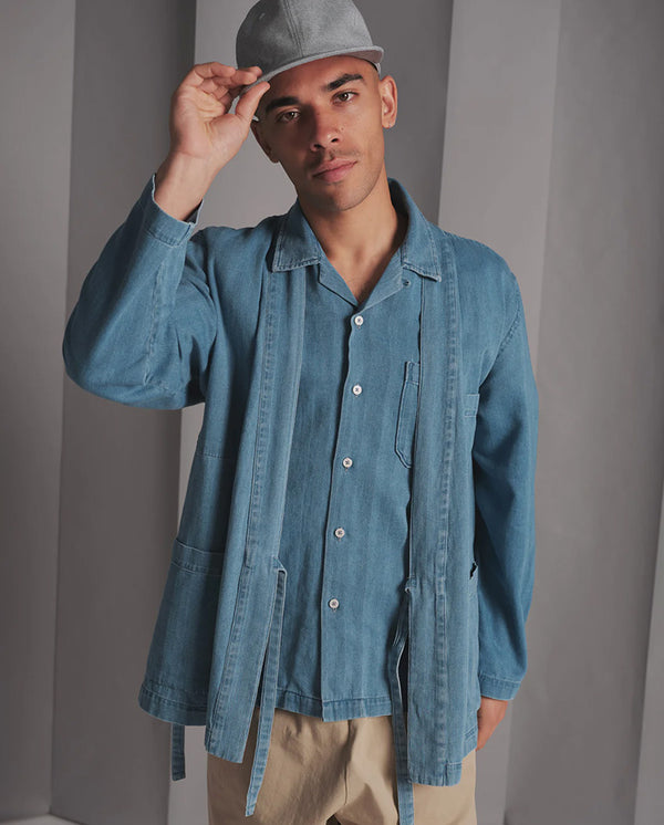 Kyoto Work Jacket Washed Indigo