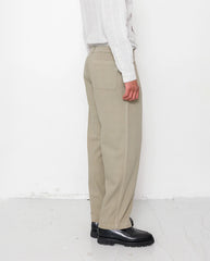 WIDE FIT TROUSER  - SILVER SAGE HERRINGBONE