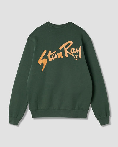 Blues Brush Crew Pine Green