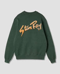 Blues Brush Crew Pine Green