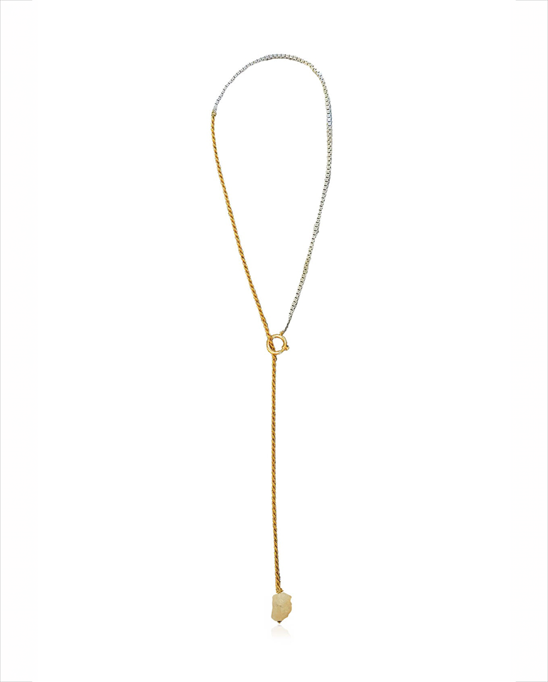 Styx Cravatte - Gold/Silver/Citrine