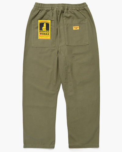 Canvas Chefs Pant OLIVE