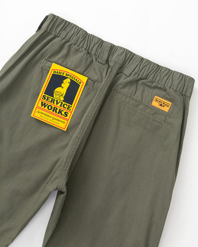Twill Waiter Pants - Olive