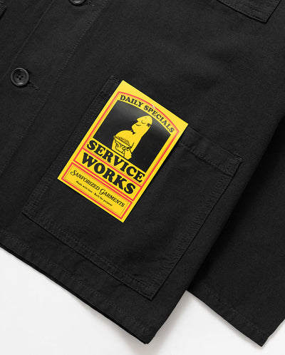 Canvas Chore Shirt BLACK