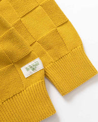Check Knit Crewneck - Ochre