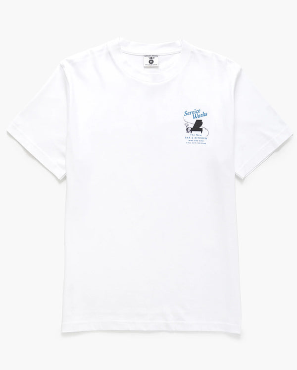 Bar + Kitchen Tee	- White