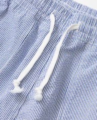 Seersucker Chef Shorts - Navy Stripe