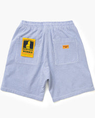 Seersucker Chef Shorts - Navy Stripe