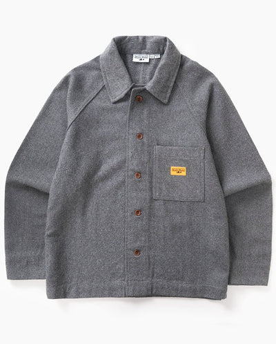 Flannel FOH Overshirt - Charcoal