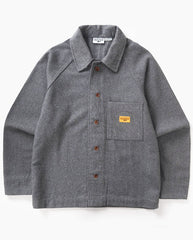 Flannel FOH Overshirt - Charcoal