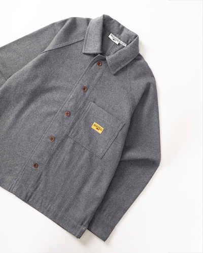 Flannel FOH Overshirt - Charcoal